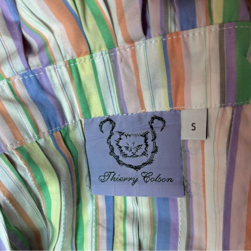 Striped Multicolor Mini Dress - Picture 10 of 12